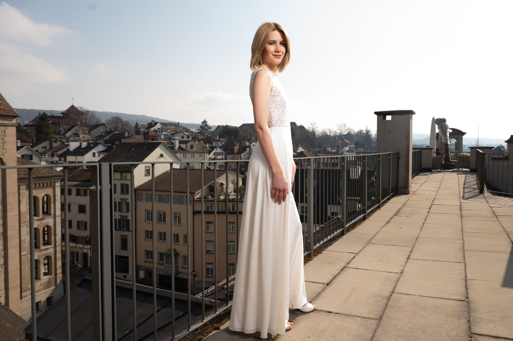 Massgefertigtes Kleid im Atelier Graf von Matt Zürich